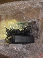 Lichterkette Kugeln, innen & aussen, warmweiss, neu! (50)