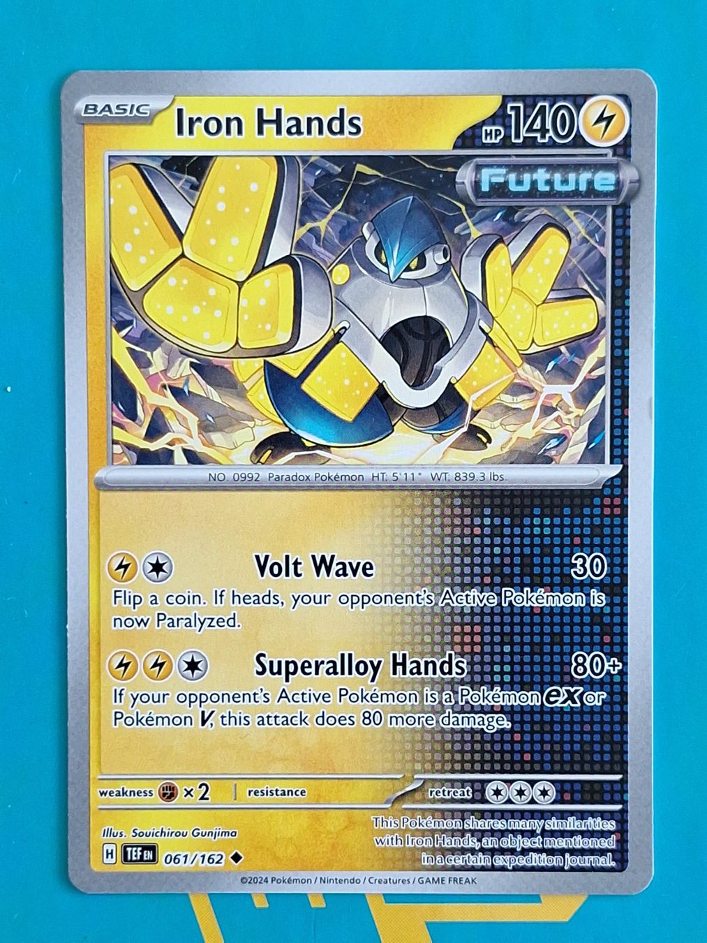 Pokémon Carte collezionabili: Iron Hands - Temporal Forces Pokemon - #7.1 – Usato da Altstätten SG venduto da GGsGameshop