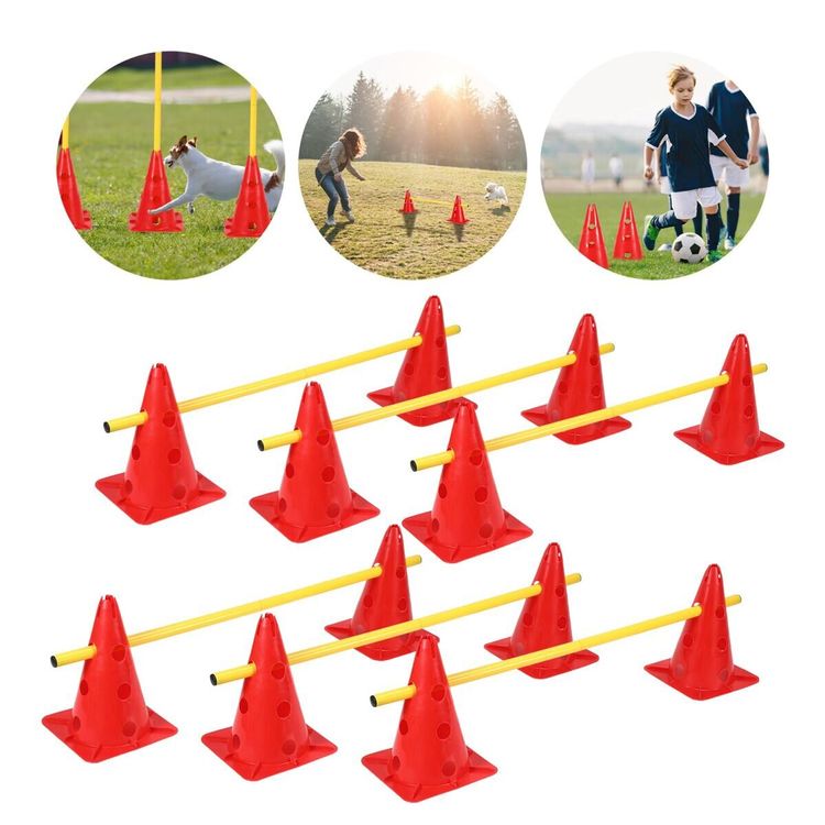 6er 12er Agility Set Fussball Sport Hun… (Neu und originalverpackt) in