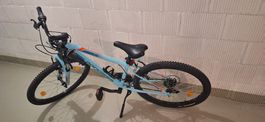 Vélo enfant Rockrider ST 500 bleu 24'' 9-12 ans bleu