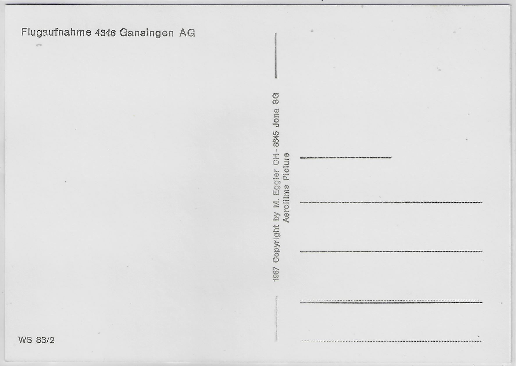 Cartoline postali: Flugaufnahme Gansingen AG – Antico da Ettingen venduto da Kartenplanet 1