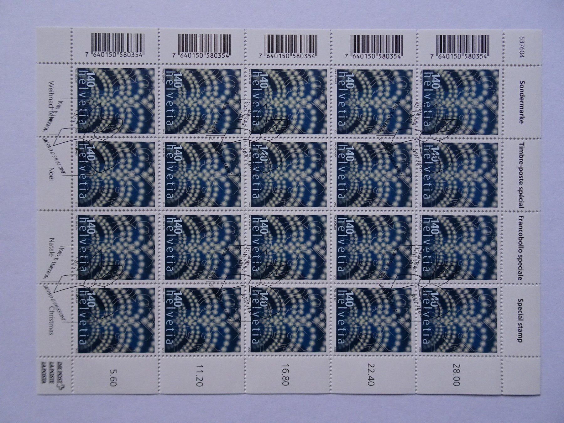 Alle Briefmarken: 2012 – Neu (gemäss Beschreibung) aus Aadorf von Chnorli-Furz