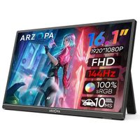 16.1" Tragbarer 1080p-Gaming-Monitor Switch Xbox PS5 Laptop