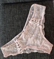 Zart Rosa Damen Slip / Panties aus feiner Spitze, Grösse 36