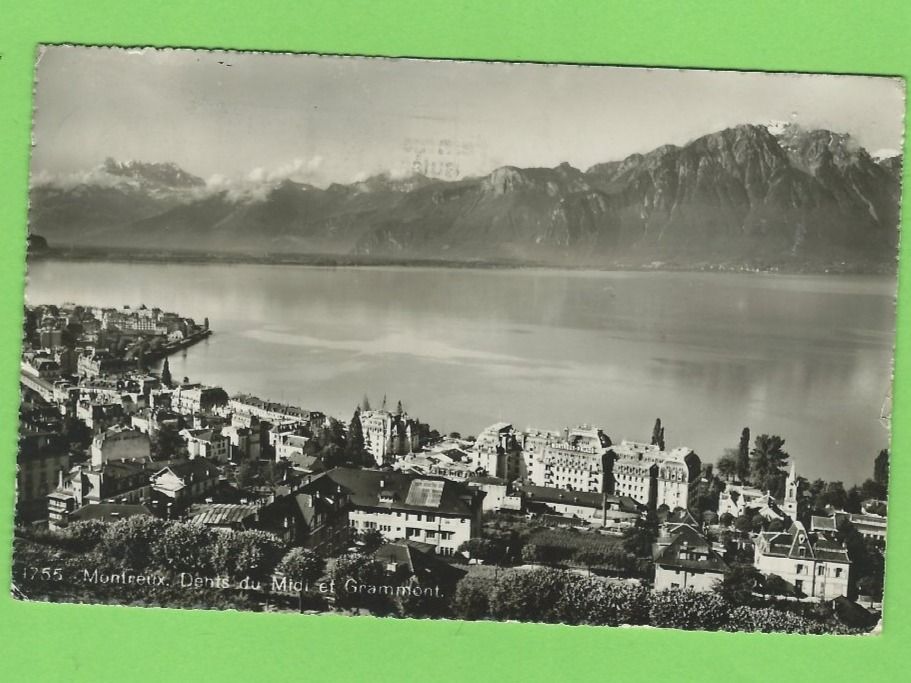 Ansichtskarten: Montreux, Dents Midi et Grammont – Gebraucht aus Zürich von t24_de