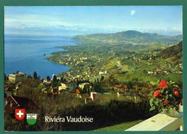 Riviéra Vaudoise, vue de Glion/Montreux, ungelaufen