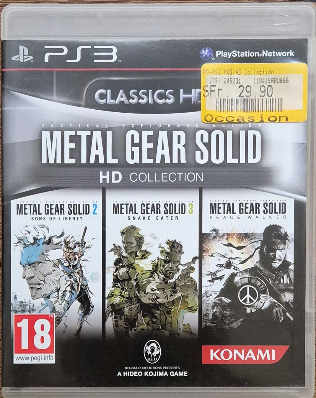 Sony Spiele: PS3 Metal Gear Solid HD Collection Gebrauchtzustand – Gebraucht aus Busswil TG von one123