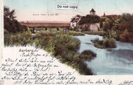 Aarberg   BE  -  Holz- Brücke, erbaut  1568     um  1 9 0 2