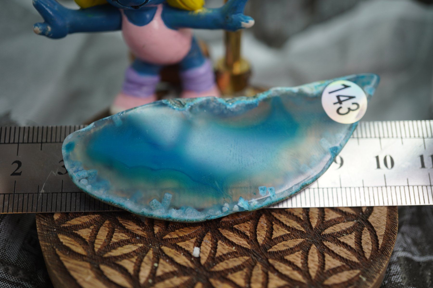 Minerali & Pietre curative: Achat  Scheibe  Blau  Wunderschön       ab  1.-     Räumung – Nuovo e nell'imballaggio originale da Eschenbach SG venduto da topstone 3