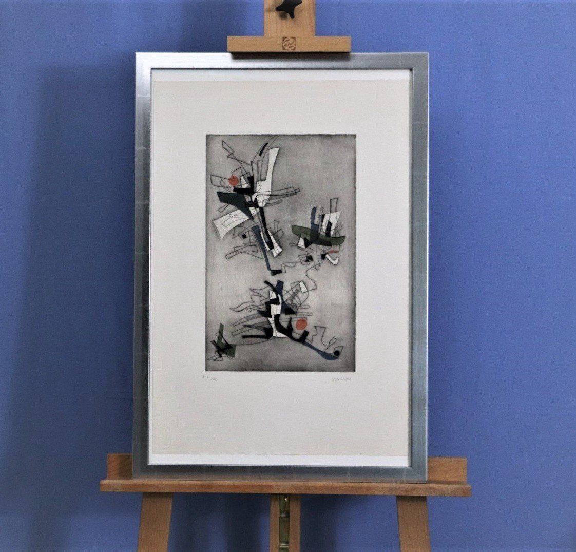 Dipinti: Ferdinand Springer1907/08-1998, Radierung, handsigniert – Usato da Zug venduto da Kunst-Fundgrube 4