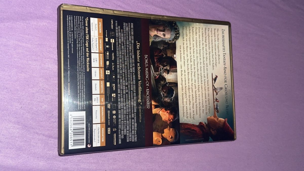 Tutti i DVDs: DVD - Pinocchio – Nuovo (secondo la descrizione) da Oftringen venduto da tola19 1