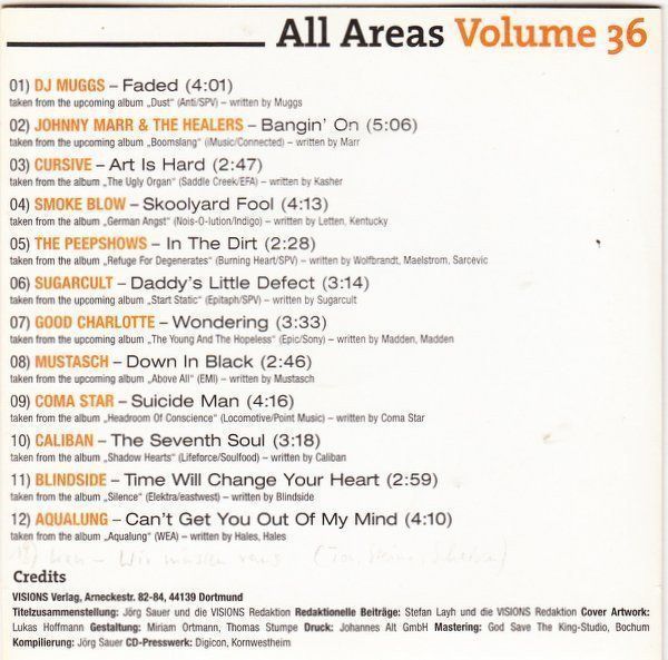 CD: All Areas Volume 36 F15 – Usato da Sessa venduto da fraenklishop 1