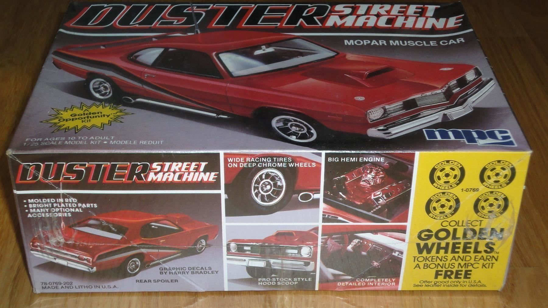 Modellbausätze & Standmodelle: MPC DUSTER STREET MACHINE MOPAR MUSCLE CAR 1:25 – Neu und originalverpackt aus Frümsen von Malibu69 1