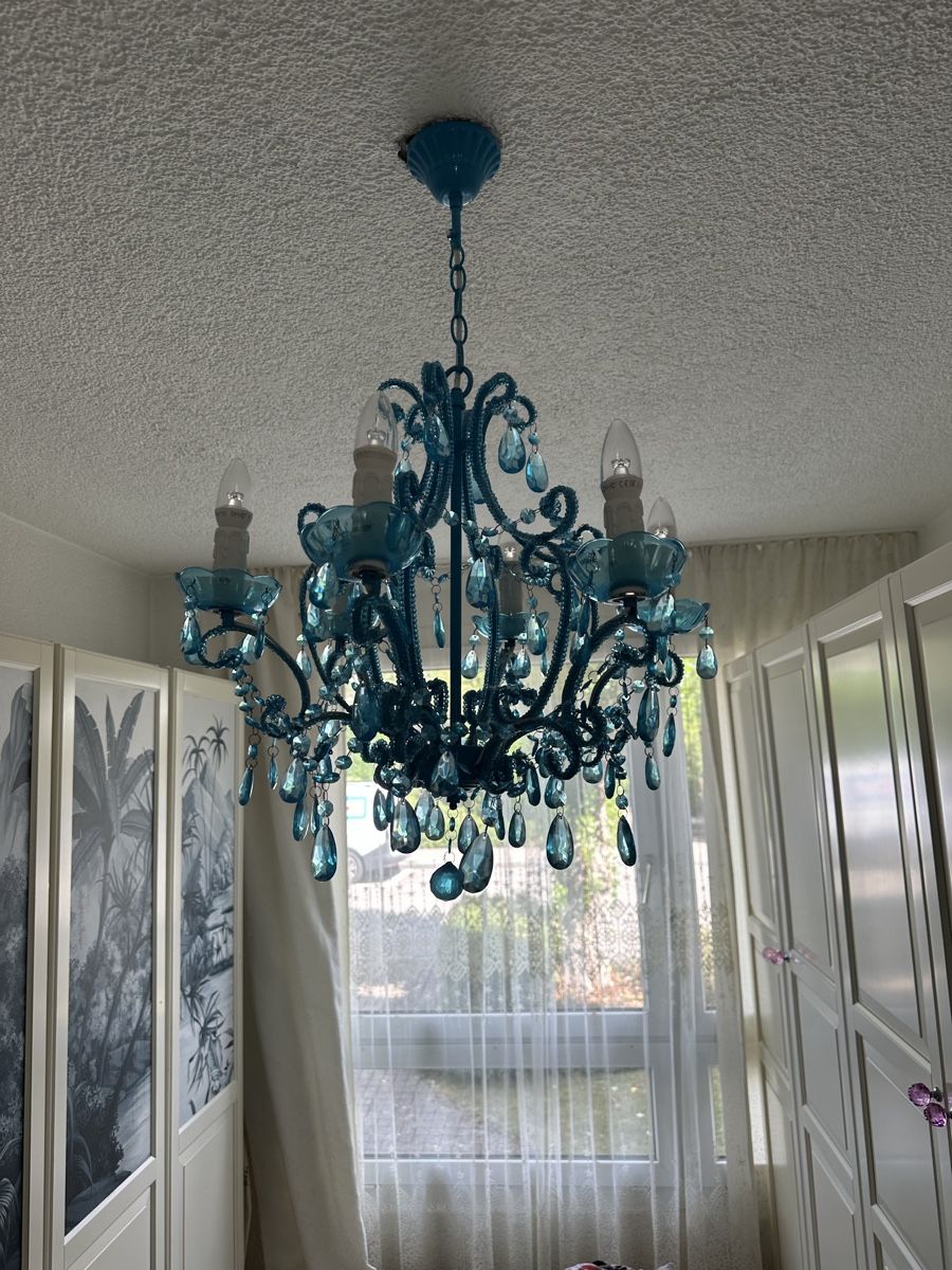 Lustres & lampes de plafonds: Kronleuchter blau – D'occasion à Oberglatt ZH par any58 5