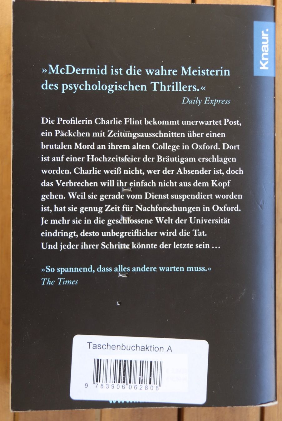 Livres: Alle Rache will Ewigkeit von Val McDermid – D'occasion à Glattfelden par Vrenely 1