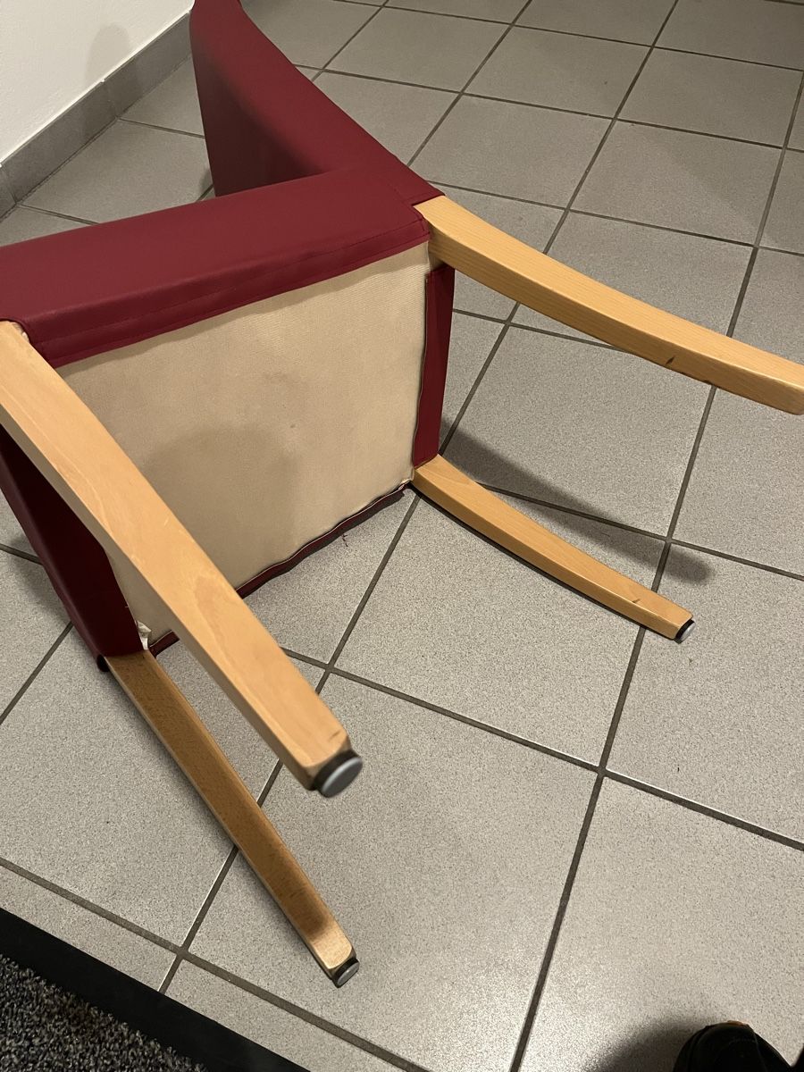 Sedie: Stuhl mit Lederbezug und Holzbeinen – Usato da Lenz venduto da Klimbim7083 8
