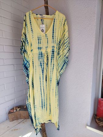 Boho-Chic Tie-Dye Kaftan – Free Size | Handmade & Unique