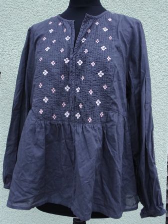 Odd Molly Bluse grau rosa Gr 3 40