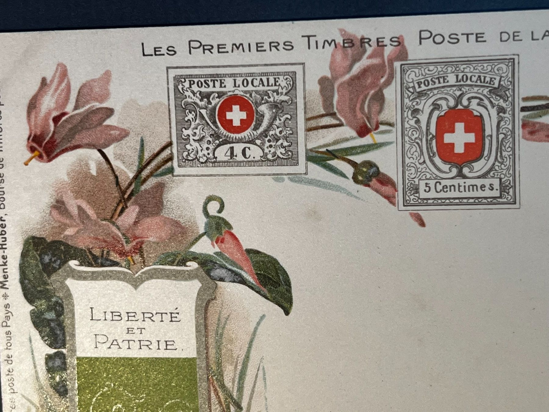 Cartoline postali: 2 AK (ca. 1900) Schweizer Wappen  + Canton de Vaud – Usato da Ebikon venduto da altiplano 7