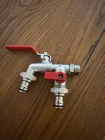 Kugelauslaufhahnen Duo 1/2" neu