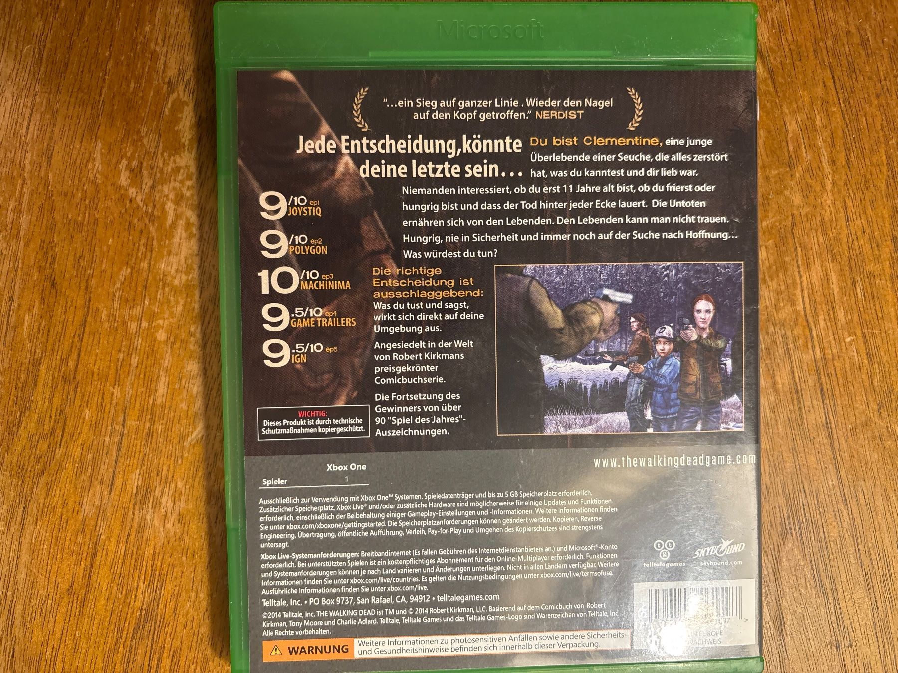 Microsoft Giochi: THE WALKING DEAD - Microsoft XBOX ONE – Usato da Zürich venduto da hiddentreasures_zh 1