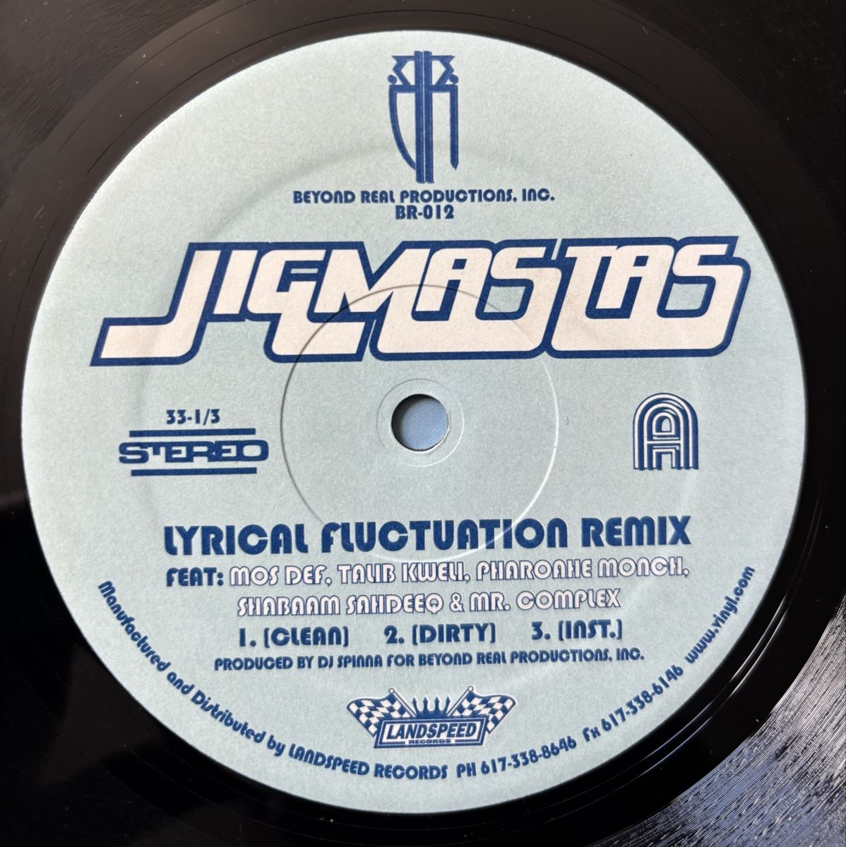 Dischi in vinile: Jigmastas Lyrical Fluctuation Remix 12" VG+/VG+ – Usato da Neuchâtel venduto da Deivid2 2