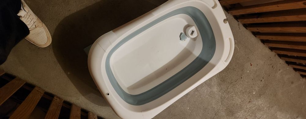 Faltbare Babybadewanne 78x45x25cm - Kinder Badewanne Mit Ablauf Haustierbad Grün