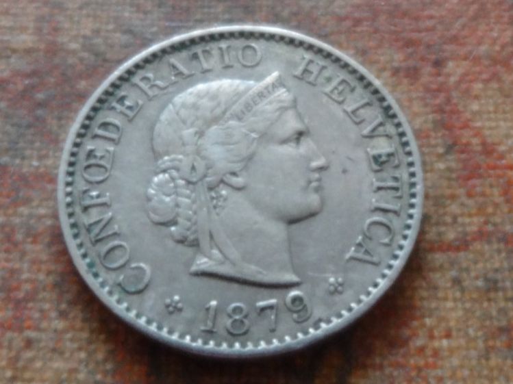 Tutti le monete: 5 Rp. 1879  (A) – Usato da Romanel-sur-Lausanne venduto da Swift13