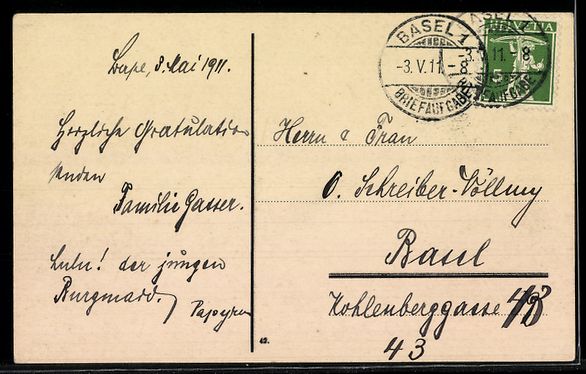 Ansichtskarten: AK Basel, St Johann-Tor – Gebraucht aus Berlin von bartko-reher 1