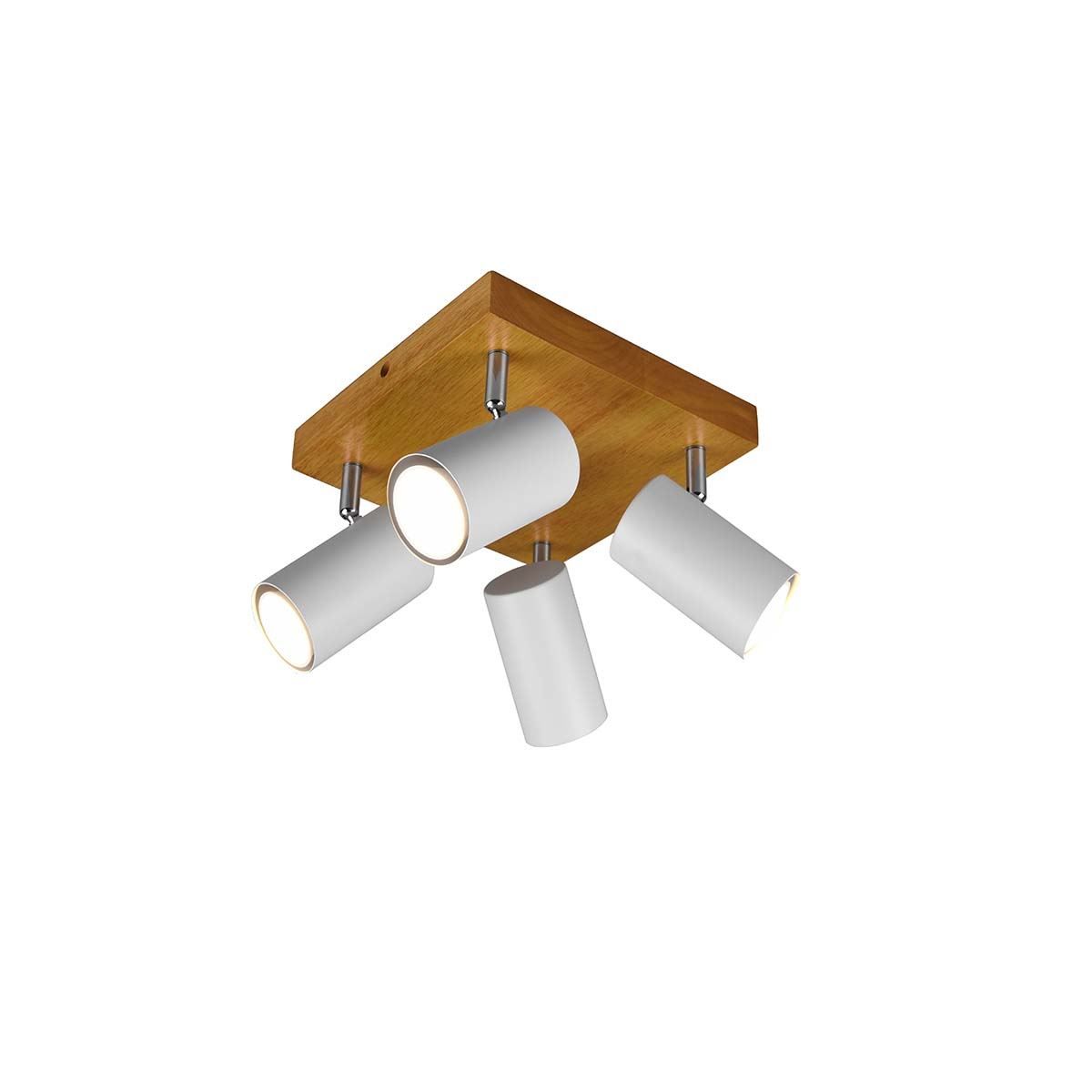 Lampade: Deckenleuchte, 4er Strahler, Holz – Nuovo (secondo la descrizione) da Kreuzlingen venduto da Smart-Light 5