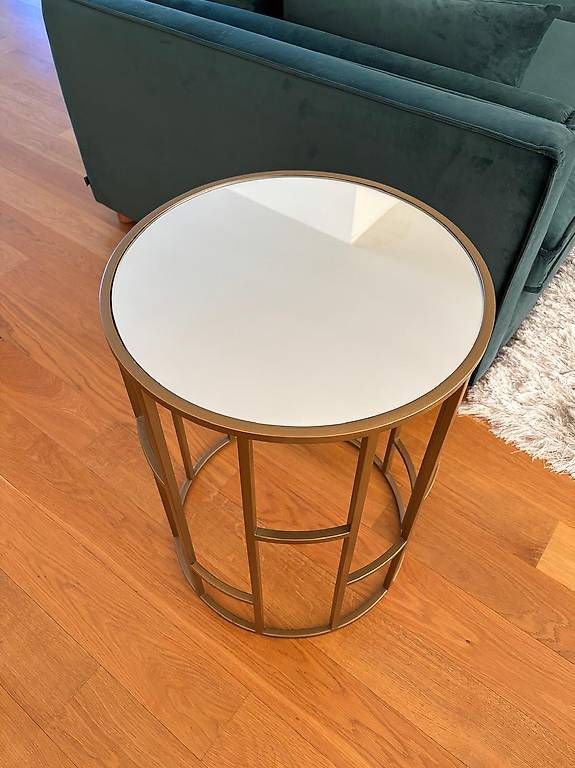 Tavoli: Mirror-based coffee table with golden legs – Usato da Zürich venduto da mar_lz8m 3