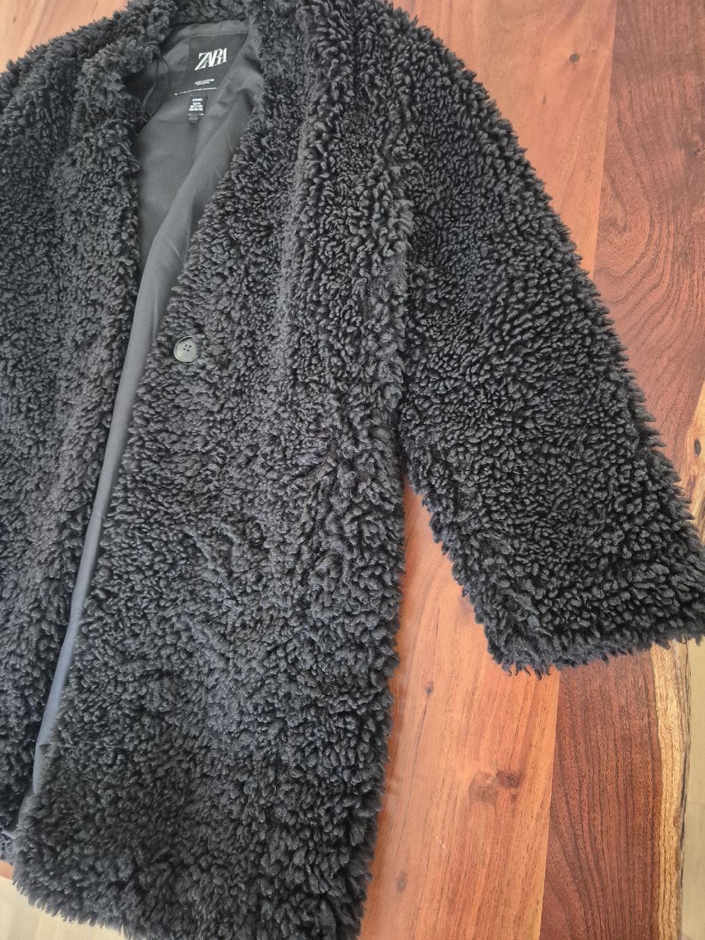 Zara Cappotti: Zara Teddy Mantel schwarz Grösse S – Nuovo (secondo la descrizione) da Kollbrunn venduto da mela_nie 5