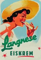 Blechschild-LANGNESE EISKREM