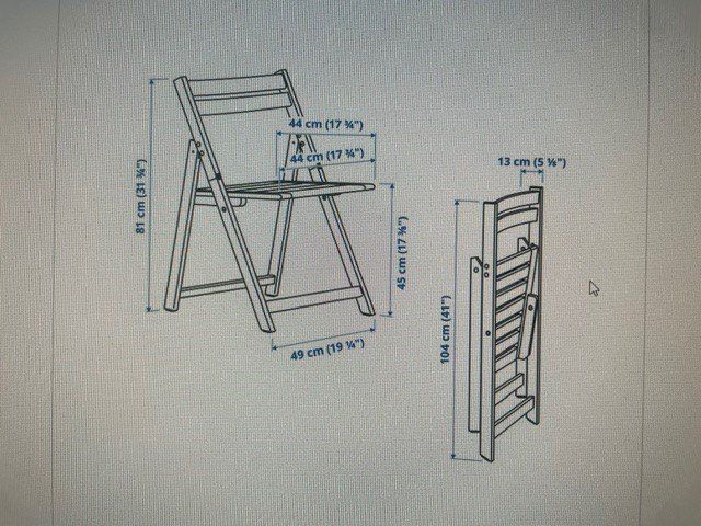 Ikea Sedie: 2 Klappstühle inklusive Sitzkissen – Usato da Baden venduto da Gaivlis 3