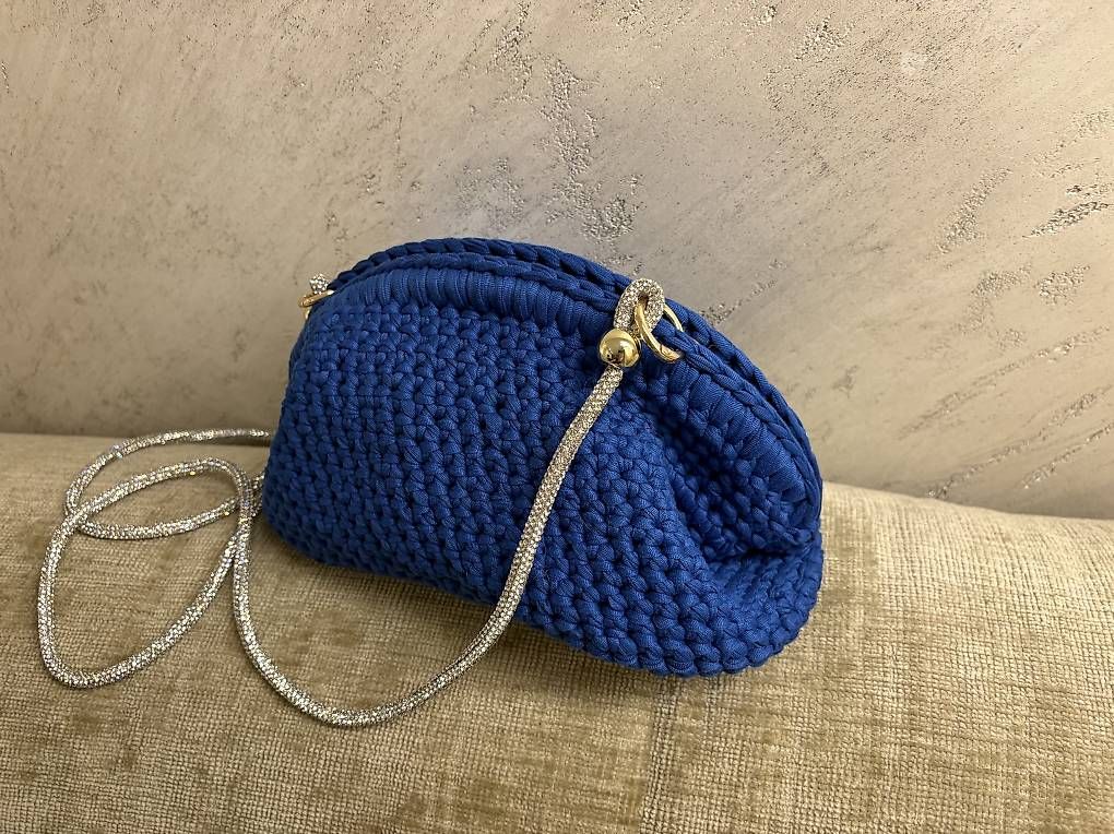 Borse da donna: Selbst gehäkelte Clutch Bag – Nuovo (secondo la descrizione) da Hinwil venduto da camposlu 1