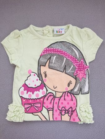 Baby Girl Shirt Smily Gr. 68 100% Baumwolle