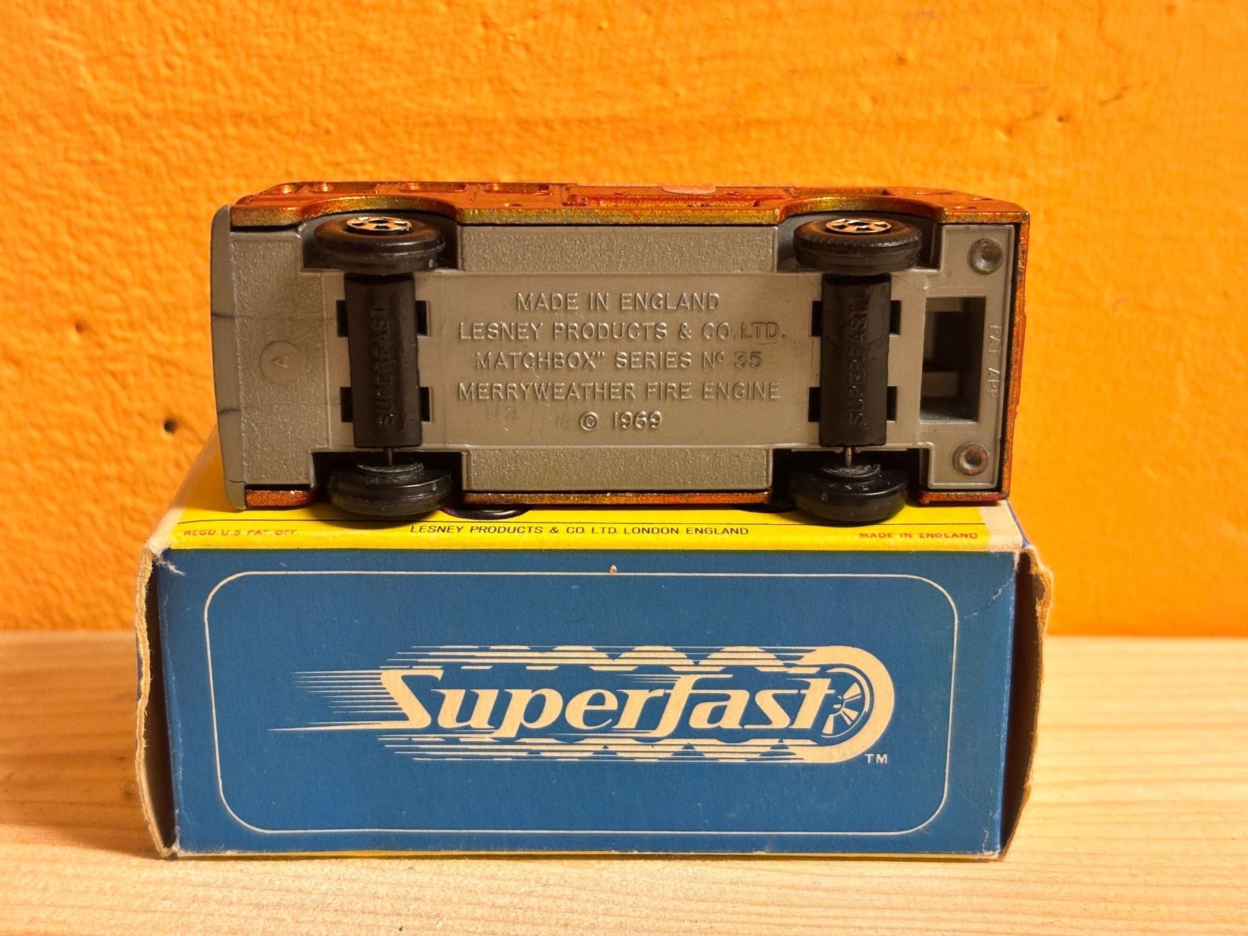 Matchbox Modellautos: Matchbox Superfast Nr. 35 Merrywheather Fire Engine in OVP – Gebraucht aus Thun von BlauerKlaus 5