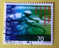 Nr.989 GESTEMPELT Radfahrer 2000   Siehe Original Fotos.  ﻿