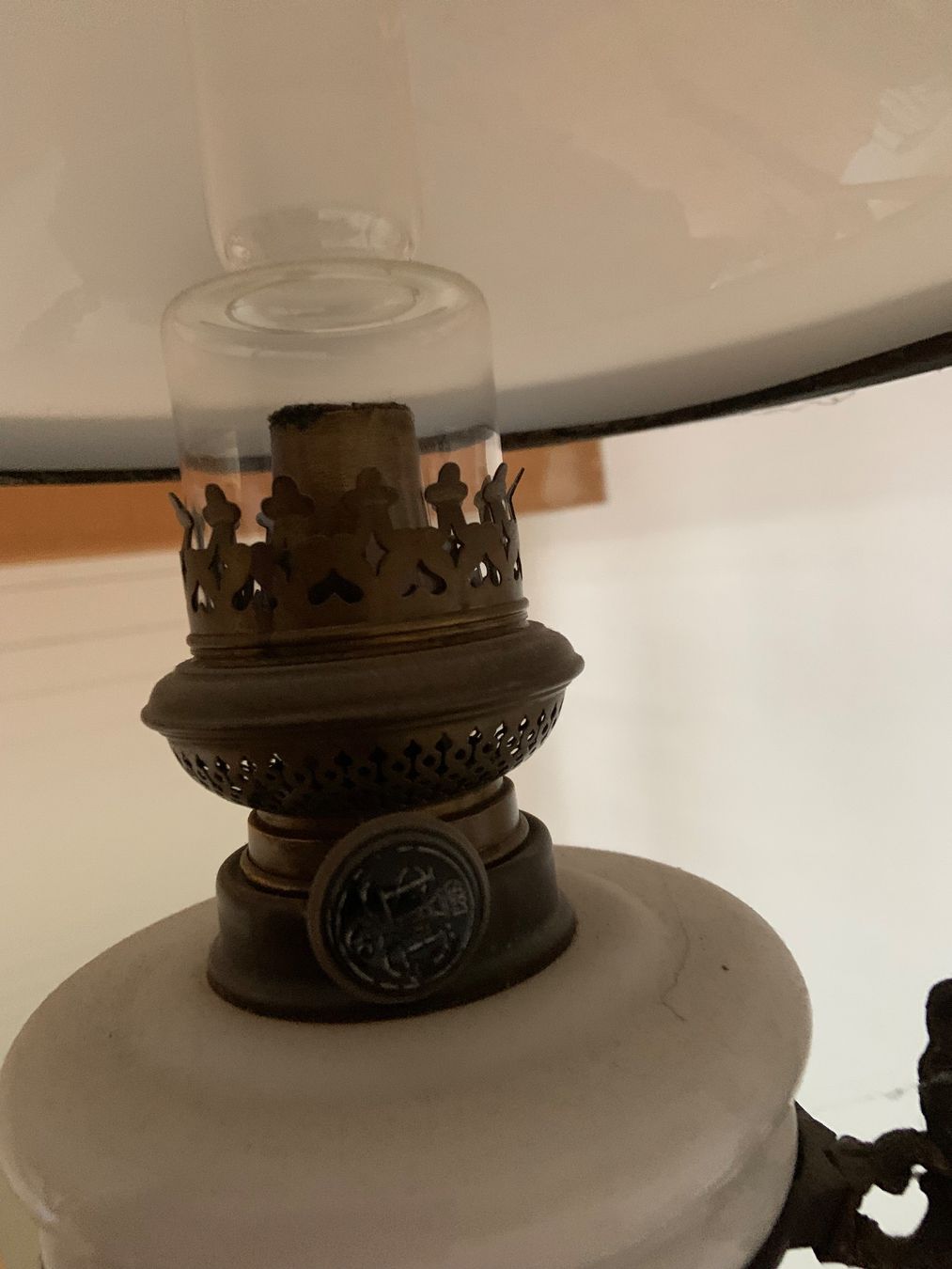 Lampade: Petroleum Hängelampe antik – Usato da Kerns venduto da kathia08 6