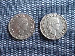 5 Rappen Stücke 1932 & 1934