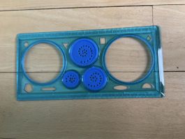 Spirograph Zeichenschablone blau guter Zustand
