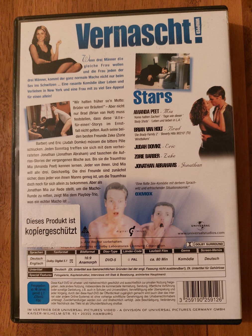 Alle DVDs: DVD - Vernascht! Mit Amanda Peet – Gebraucht aus Rheinfelden von FilmAuktion 1