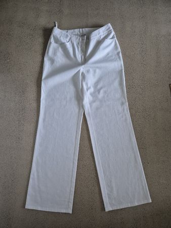 Weisse Hose Leinenmischung