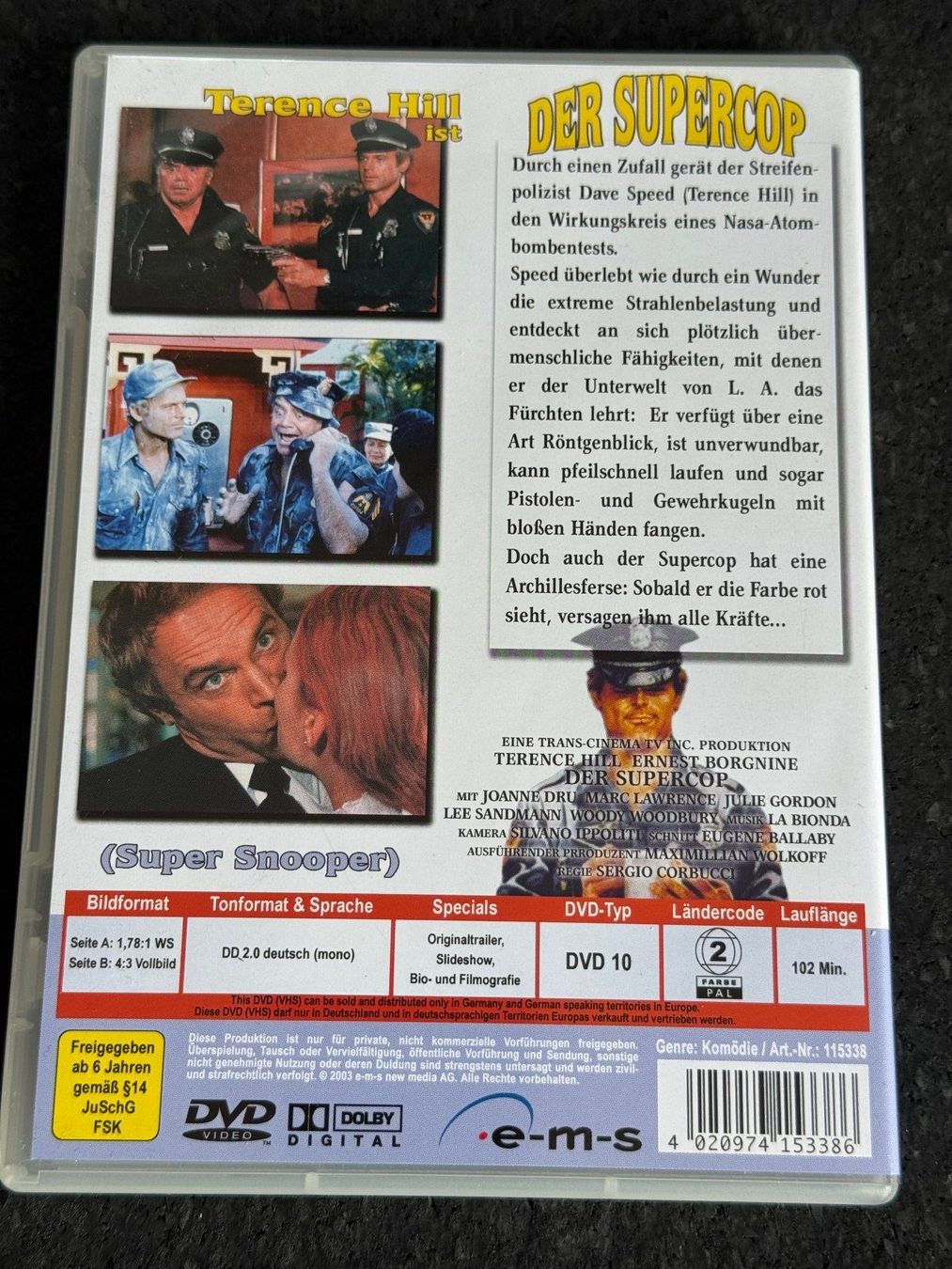 Tutti i DVDs: Der SUPERCOP DVD DE Terence Hill – Usato da Fribourg venduto da tschjoly 1