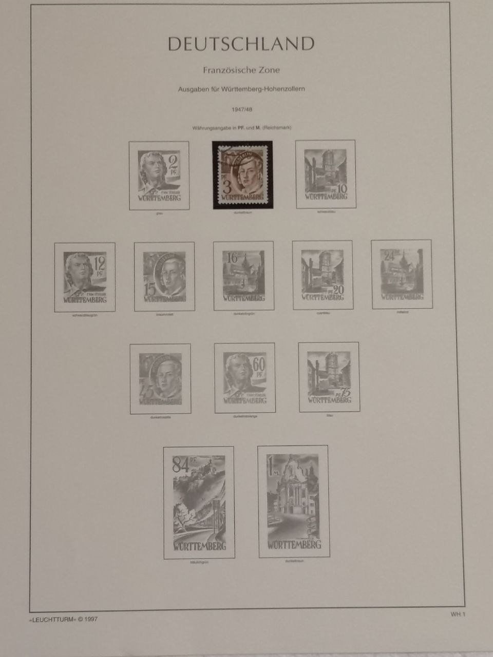 Tutti i francobolli: Deutsche Briefmarken 1941-1948. 10 Seiten. – Usato da Bern venduto da Yunkom 6