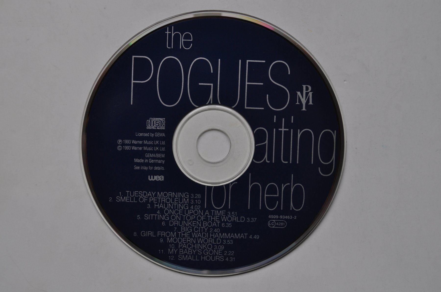 CD: Pogues - Warning For Herb – Usato da Marin-Epagnier venduto da Vinil68 2