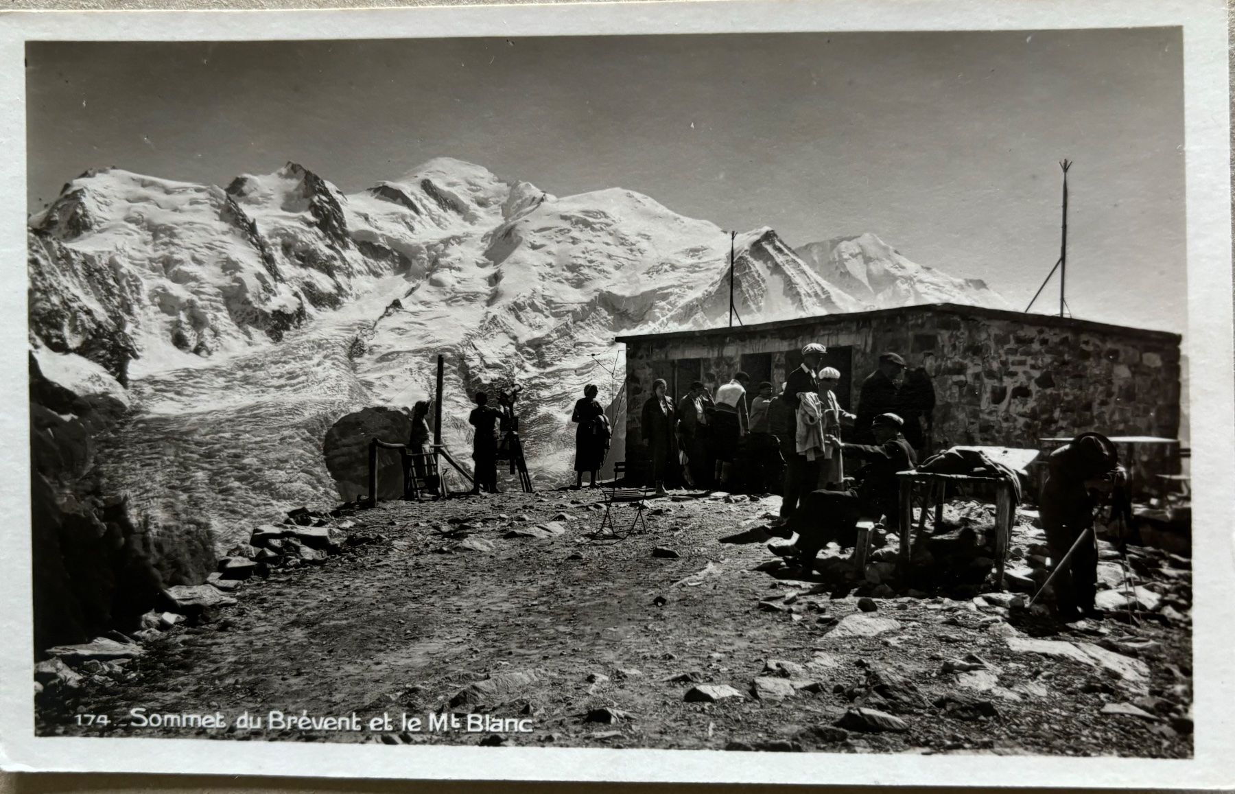 Cartoline postali: Sommet du Brevent et le Mont Blanc – Usato da Frauenfeld venduto da Merk52