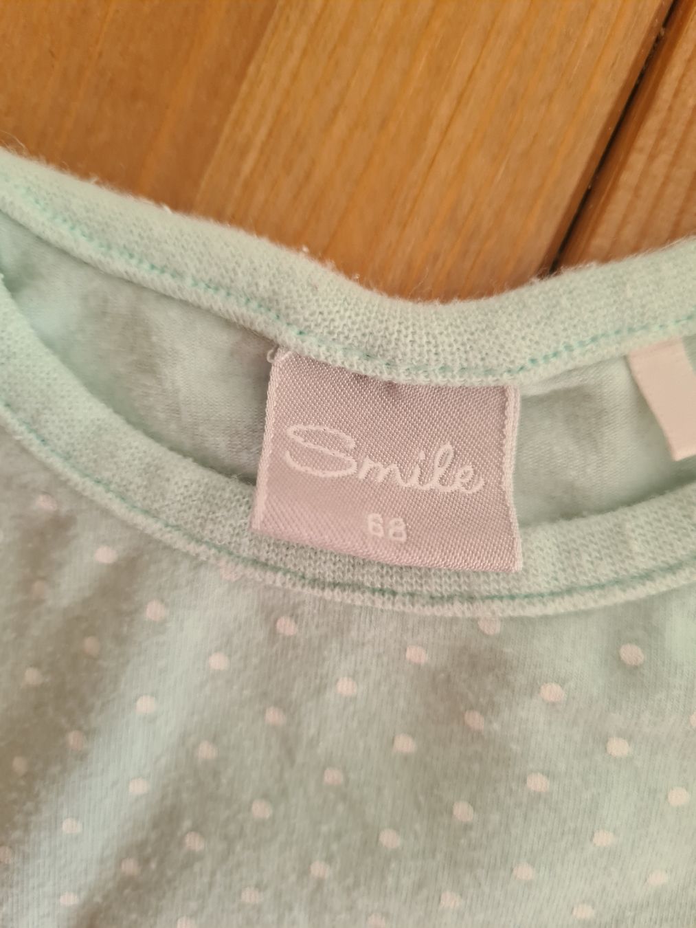 Migros Unterwäsche: Body langarm Smile mint punkten Grösse 68 – Gebraucht aus Horw von Mirii91 2