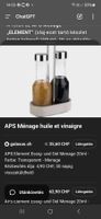 APS Element Oel- und Essig-Menage, neuwertig & komplett!