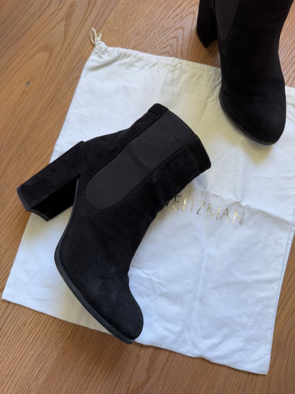 Stuart Weitzman Scarpe da donna: Stuart Weitzman Stiefeletten, Gr. 38, schwarz – Nuovo (secondo la descrizione) da Triesen venduto da dardaleni 2